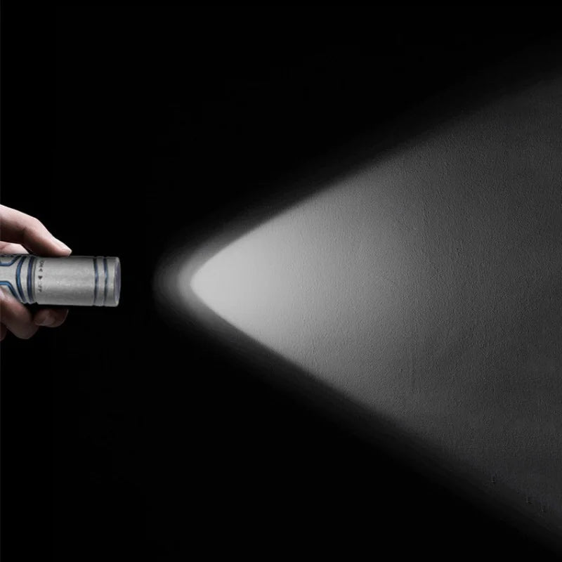 Titanium Alloy Handheld Torch Mini LED Flashlight Portable Outdoor
